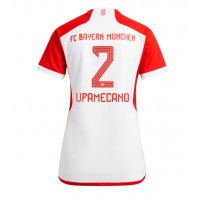 Camiseta Bayern Munich Dayot Upamecano #2 Primera Equipación Replica 2023-24 para mujer mangas cortas